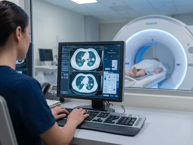 Lung screening CT Glendale, low-dose chest CT scanner at Lucent Medical Imaging