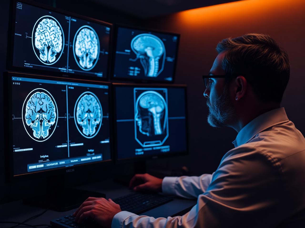 Brain MRI images reviewed by a radiologist at Lucent Medical Imaging in Glendale, California
