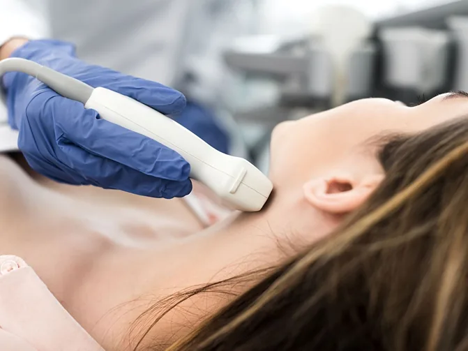 Thyroid ultrasound Glendale exam of the neck at Lucent Medical Imaging